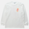 Gramicci Gramicci Thumbprint L/S Tee Blanc – Longsleeve en Coton Éco avec Imprimé Graphique Gramicci Gramicci Thumbprint L/S Tee Blanc – Longsleeve en Coton Éco avec Imprimé Graphique