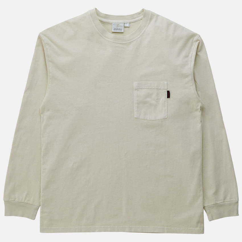 Gramicci Gramicci L/S Pocket Tee Pigment Dyed Natural Pigment Gramicci Gramicci L/S Pocket Tee Pigment Dyed Natural Pigment