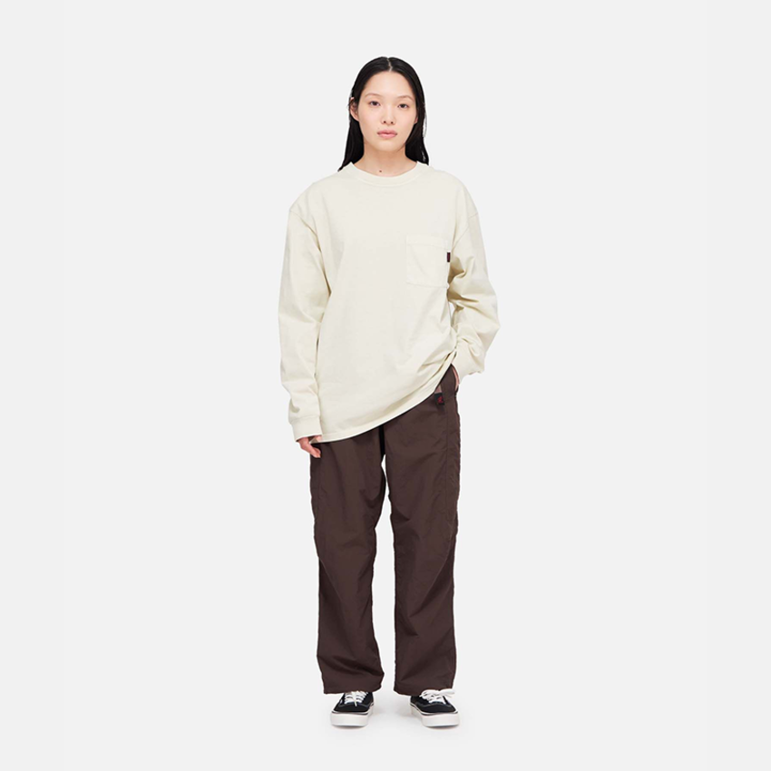 Gramicci Gramicci L/S Pocket Tee Pigment Dyed Natural Pigment Gramicci Gramicci L/S Pocket Tee Pigment Dyed Natural Pigment