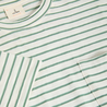 La Paz La Paz Guerreiro Green Spray Stripes Green – Striped Cotton T-shirt with Summer Vibe La Paz La Paz Guerreiro Green Spray Stripes Green – Striped Cotton T-shirt with Summer Vibe