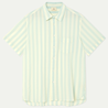 La Paz La Paz Alegre Green Spray Stripes Groen Gestreept Overhemd – Katoen Regular Fit La Paz La Paz Alegre Green Spray Stripes Groen Gestreept Overhemd – Katoen Regular Fit