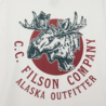 Filson Filson S/S Moose Graphic T-Shirt Wit Filson Filson S/S Moose Graphic T-Shirt Wit