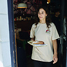 Behind The Pines Behind The Pines x La Dilettante Embroided Tee Sand Behind The Pines Behind The Pines x La Dilettante Embroided Tee Sand