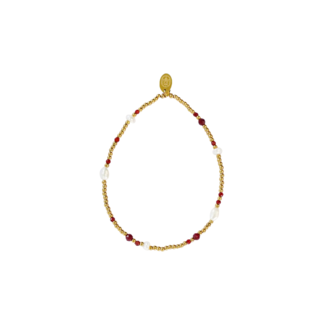 Mable. Mable Armband - Cherry Pearl