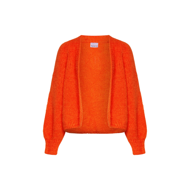 Fora Knit Cardigan - Neon Orange