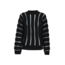 Evila Bat Sleeve Knit Pullover - Black
