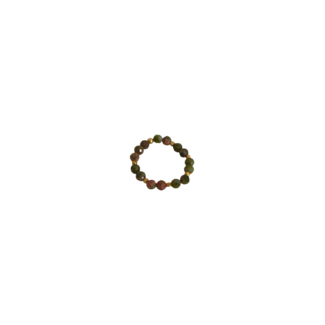 IBU JEWELS IBU JEWELS Ring // Stone Dot Unakite - RS12
