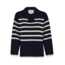 Leonie Collar Knit Pullover - Navy Stripe