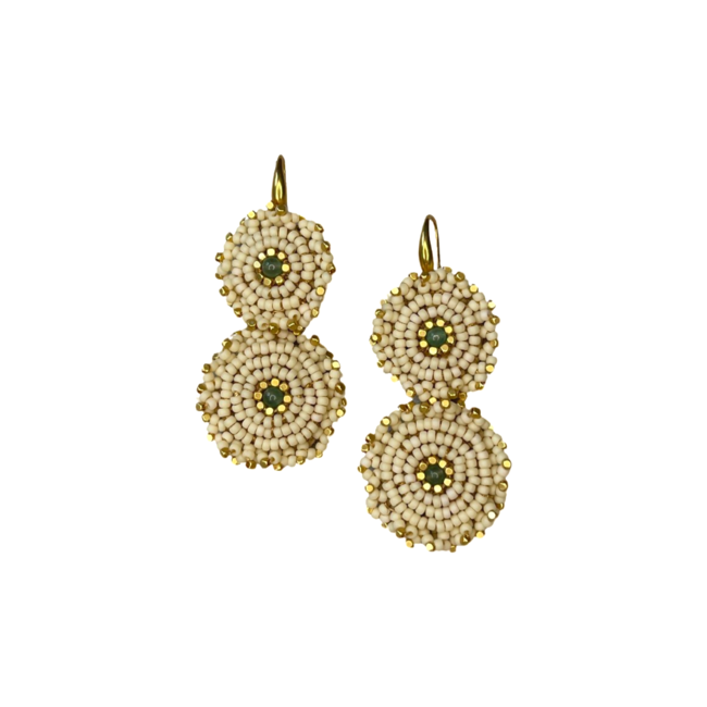 IBU JEWELS Earring // Pomme Antique Beige - EAL02