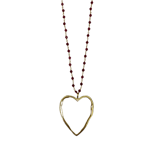 IBU JEWELS Necklace // Big Love Ruby Jade - NW22