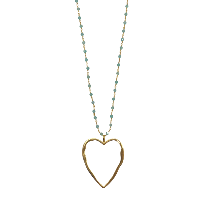 IBU JEWELS Necklace //  Big Love Amazonite  - NW01