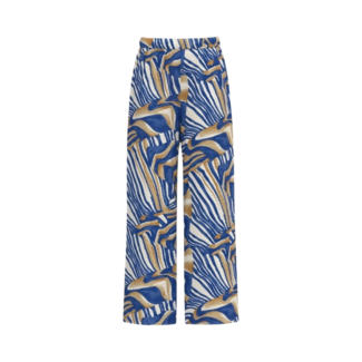 Desires Isa Pants - Skydiver Blue Print