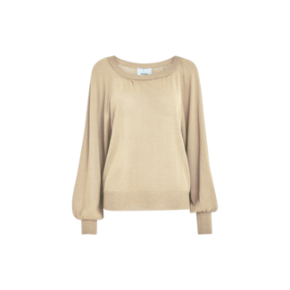 Minus Helna Knit Pullover - Medal Gold Metallic