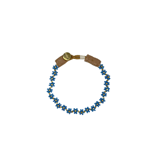 IBU JEWELS Bracelet // Cap Flower Baby Blue - CJ08