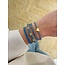 IBU JEWELS Bracelet // Cap Lily Baby Blue - CK08