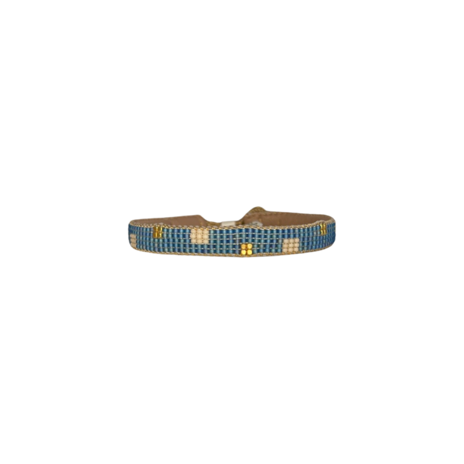 IBU JEWELS Bracelet // Brick Baby Blue - CE08