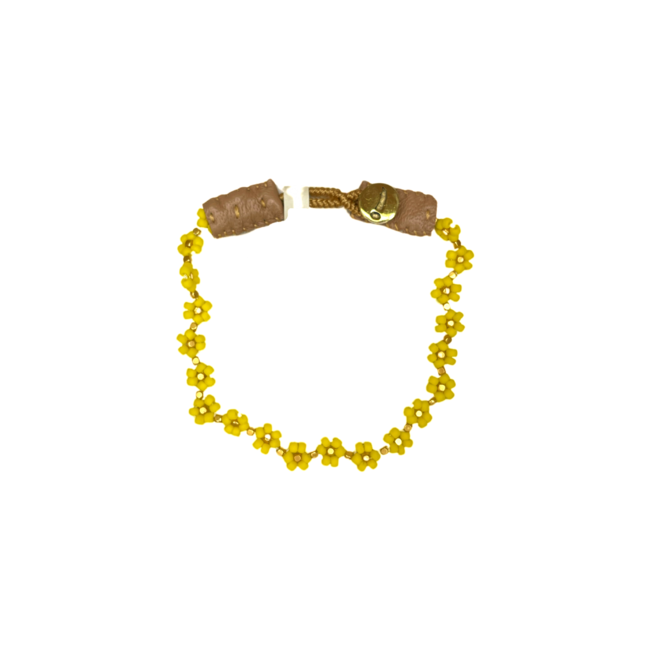 IBU JEWELS Bracelet // Cap Flower Yellow - CJ13