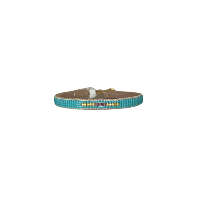 IBU JEWELS Bracelet // Stone Line Turquoise - CH14