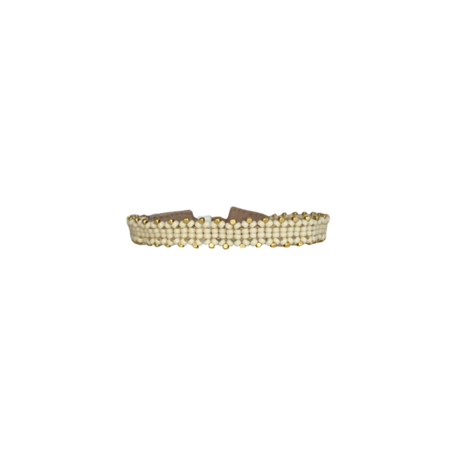 IBU JEWELS Bracelet // Cap Lily Antique Beige - CK02