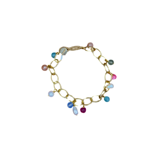 IBU JEWELS IBU JEWELS Bracelet // Circle Multi Stones - IBU09