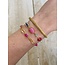 IBU JEWELS Bracelet // Dancy French Pink Stone - DAN03P