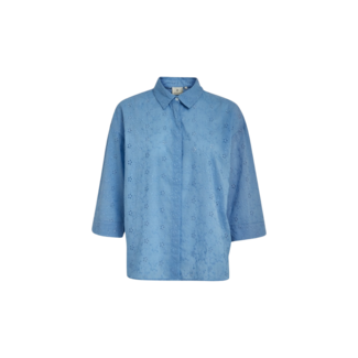 Peppercorn Alexa 3/4 Sleeve Shirt - Skyblue