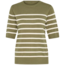 Annemette SS Pullover - Dusky Green Stripe