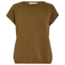 Remi Cap Sleeve Knit Top - Tobacco Metallic