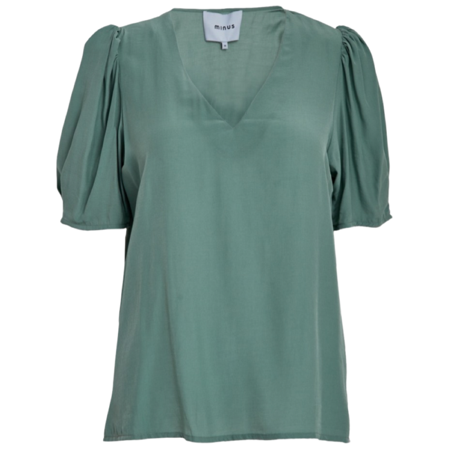 Revi V-Neck Blouse - Frosty Spruce