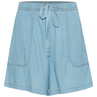 CULTURE Citha Aurelia Shorts  - Light Blue Wash