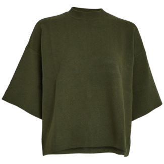 Minus Lupi Knit T-Shirt - Rifle Green