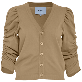 Minus Seana Knit Cardigan - Tan Melange