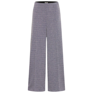 ICHI KATE JACQUARD LONG PA - Patriot Blue Herringbone