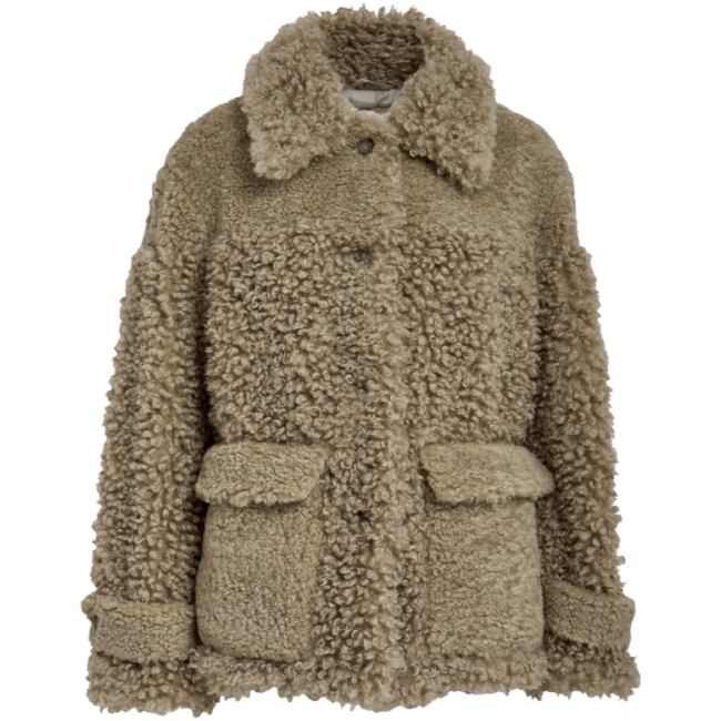 Wendy Faux Fur Jacket - Spray Green