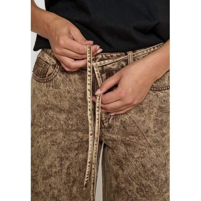 Jess Low Waisted Jeans - Walnut Melange