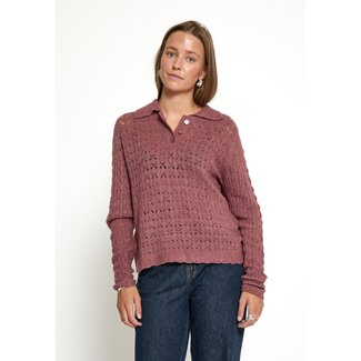 Desires Laney Knit Pullover - Rose Brown