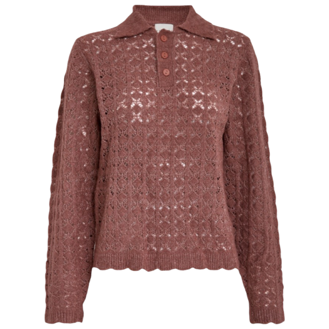 Laney Knit Pullover - Rose Brown