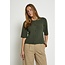 Delta Short Sleeve Knit Cardigan - Thyme Green