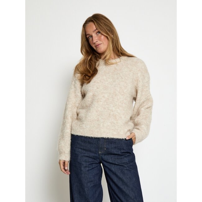 Kaia GRS Boucle Knit Pullover - Anitque Melange