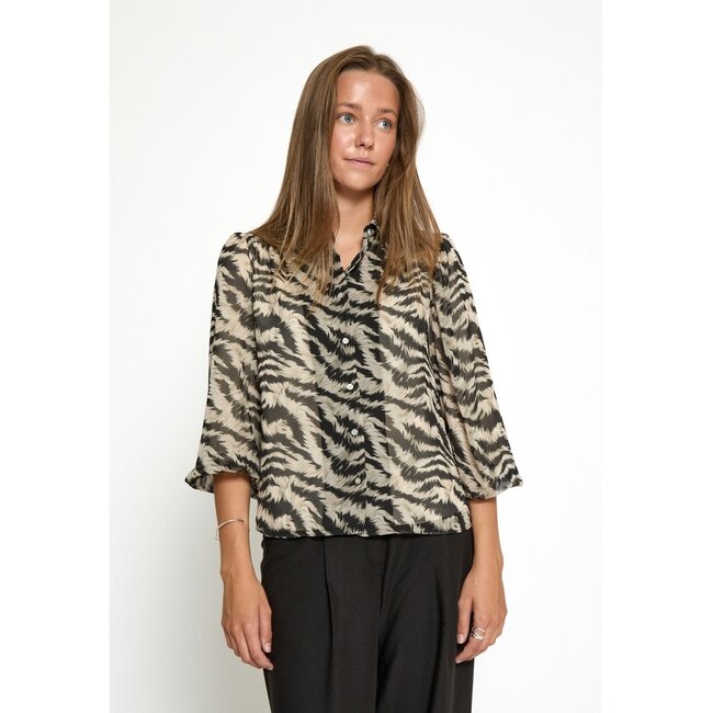 Lima Shirt - Fog Sand Print