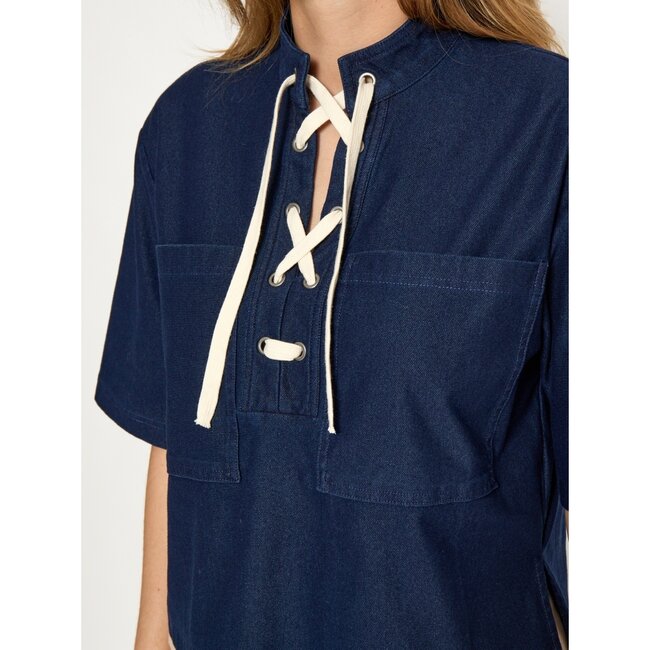 Naddie Blouse - Dark Denim