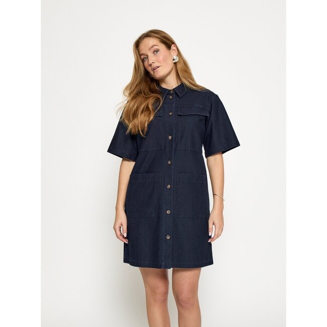 Naddie Dress - Dark Denim