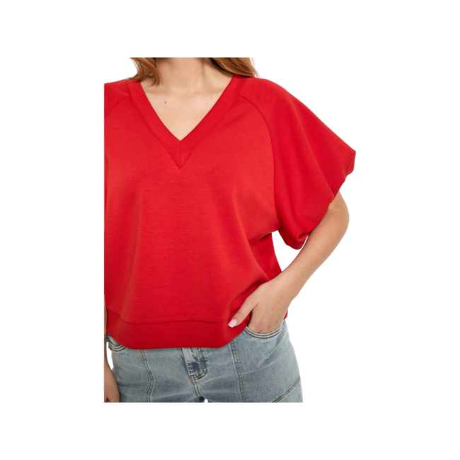 Minnie GRS Balloon Sleeve Blouse - Aura Orange