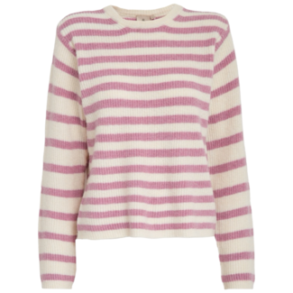Peppercorn Magnolia GRS RWS Knit Pullover - Mauve Mist Rose Stripe