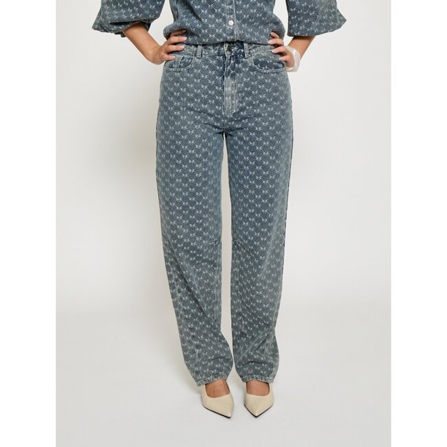 Sienne High Waist Pant - Light Denim