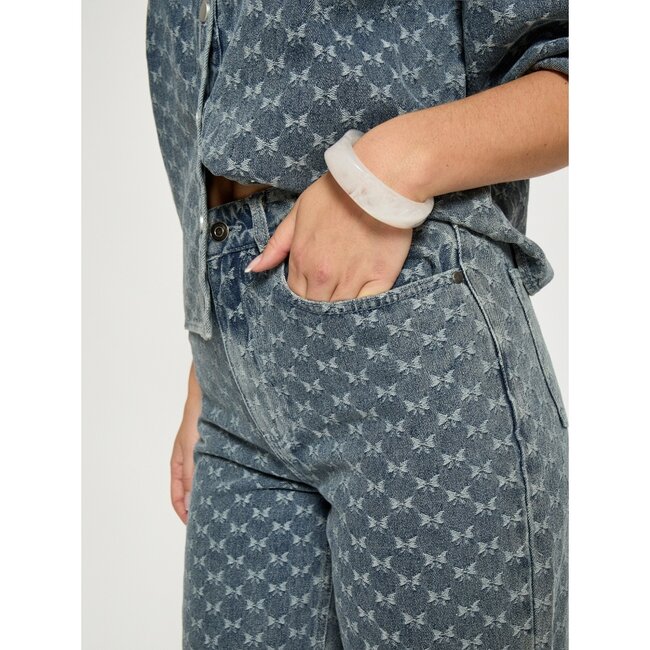 Sienne High Waist Pant - Light Denim