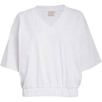 Peppercorn Fiola GOTS V-Neck T-Shirt - Cloud Dancer