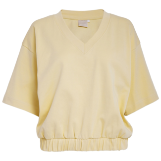 Peppercorn Fiola GOTS V-Neck T-Shirt - Butter Yellow