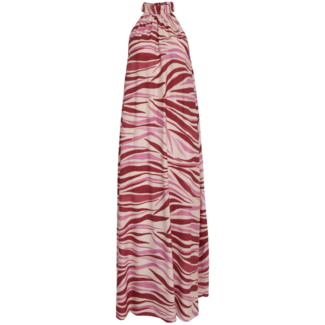 Peppercorn Opeya Halterneck Dress - Fuchsia Feodora Print