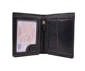 Billfold portemonnee Bear Design Roma zwart